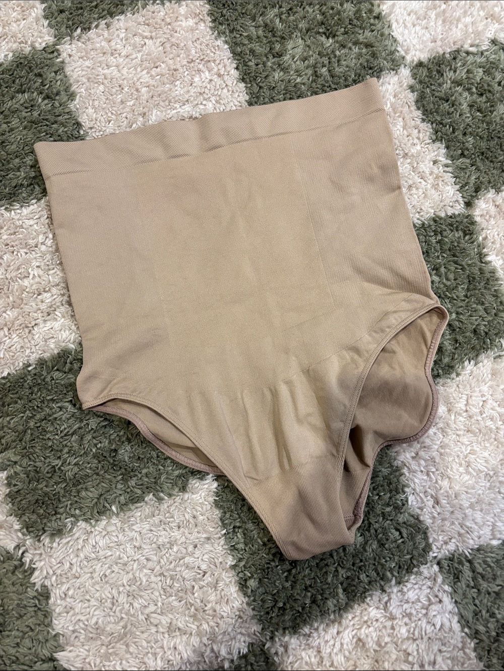 High-Waist Shaping Panties — Beige